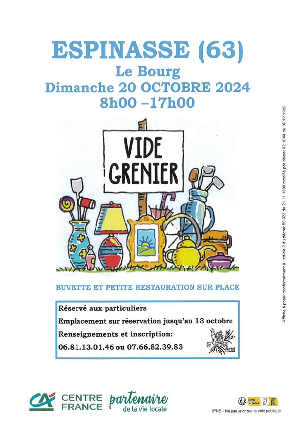 Affiche brocante 2024